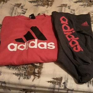 Adidas leggings and matching top